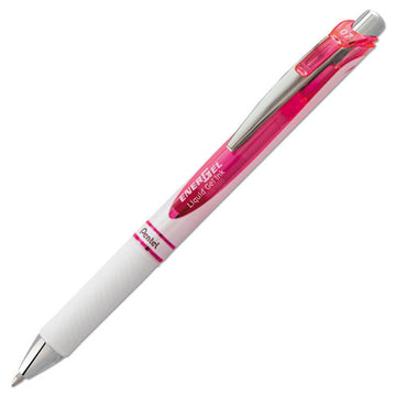 Pentel® Energel Rtx Gel Pen, Retractable, Medium 0.7 Mm, Pink Ink, White-pink Barrel freeshipping - TVN Wholesale